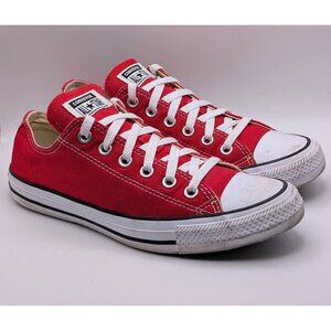 Converse Chuck Taylor All Star Varsity Red Low Top Sneakers Sz Women's 9 Men’s 7